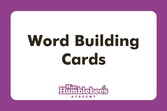 Word Building Cards with Augmented Reality
